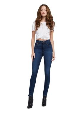 ALICE + OLIVIA’S SoHo Blues Good Jean, High-Rise Skinny Jeans - Dark Blue